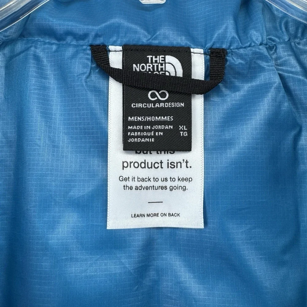 The North Face Thermoball Puffer Jacket Vest Mens XL Dusk Blue